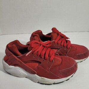 Nike Huarache Red Youth Sneakers Size 4.5Y Athletic Shoes 654275-604‎